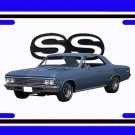 NEW 1966 Blue Chevy Chevelle SS License Plate FREE SHIPPING!