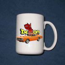 New 15 oz.  1970 Orange Dodge Demon mug!