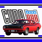NEW 1970 Plymouth Red AAR Cuda License Plate FREE SHIPPING!