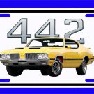 NEW 1970 Old Cutlass 442 License Plate FREE SHIPPING!