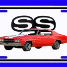 NEW 1970 Chevy Chevelle SS w/ SS Logo License Plate FREE SHIPPING!