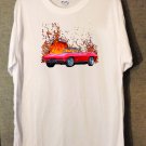New 1967 Chevy Corvette white T-shirt in our lave series white T-shirt