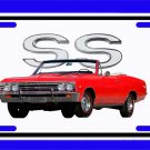 NEW 1969  Chevy Chevelle SS w/ SS Logo License Plate FREE SHIPPING!