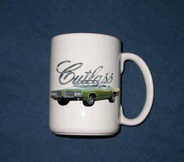 NEW 1971 Olds Cutlass 15 Oz mug!!  FREE SHIPPING!!