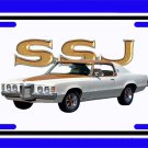 1969 Pontiac Hurst Grand Prix  License Plate!! FREE SHIPPING!!