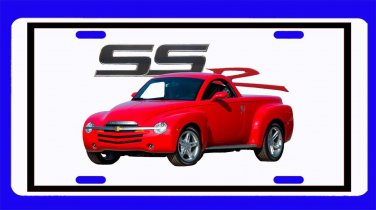 NEW Red 2004 Chevy SSR License Plate FREE SHIPPING!