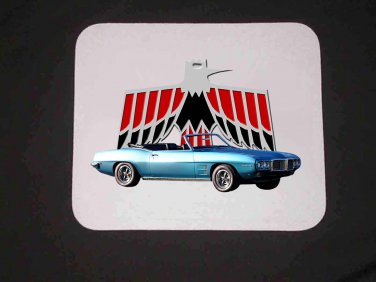 NEW 1969 Pontiac Firebird Mousepad FREE SHIPPING!