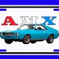 NEW 1969 AMC AMX License Plate!!