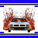 1974 Pontiac Firebird Trans AM in our lava series License Plate! FREE SHIPPING!