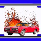 NEW 1969 Pontiac GTO Judge in our lava series License Plate!! FREE SHIPPING!!
