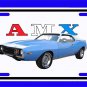 NEW 1973 AMX Javelin License Plate!!