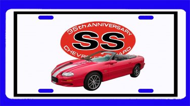 NEW 2002 Chevy Camaro 35th Anniversary Convertible License Plate FREE SHIPPING!