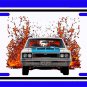 NEW 1970 AMC Rebel "The Machine" in our lava series License Plate!!