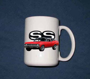 New 15 Oz.1970 Chevy Nova SS mug