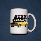NEW 1969 Boss Mustang 15 Oz mug!! FREE SHIPPING!!