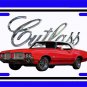 NEW 1972 Olds Cutlass License Plate!!   FREE SHIPPING!!