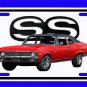 NEW 1970 Chevy Nova SS License Plate!! FREE SHIPPING!!