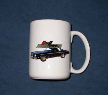 NEW  1974 Black Hurst Olds 15 Oz mug!!  FREE SHIPPING!!