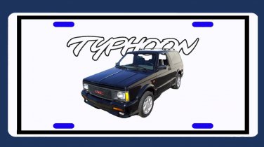 NEW GMC Typhoon License Plate!! FREE SHIPPING!!
