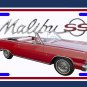 NEW 1964 Chevy Malibu SS Convertible License Plate!! FREE SHIPPING!!