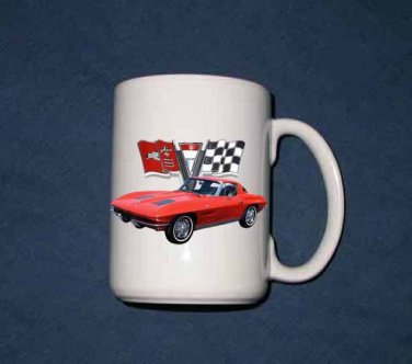 New 15 Oz.1963 Chevy Corvette mug