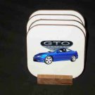 New 2005 Pontiac GTO Hard Coaster set!