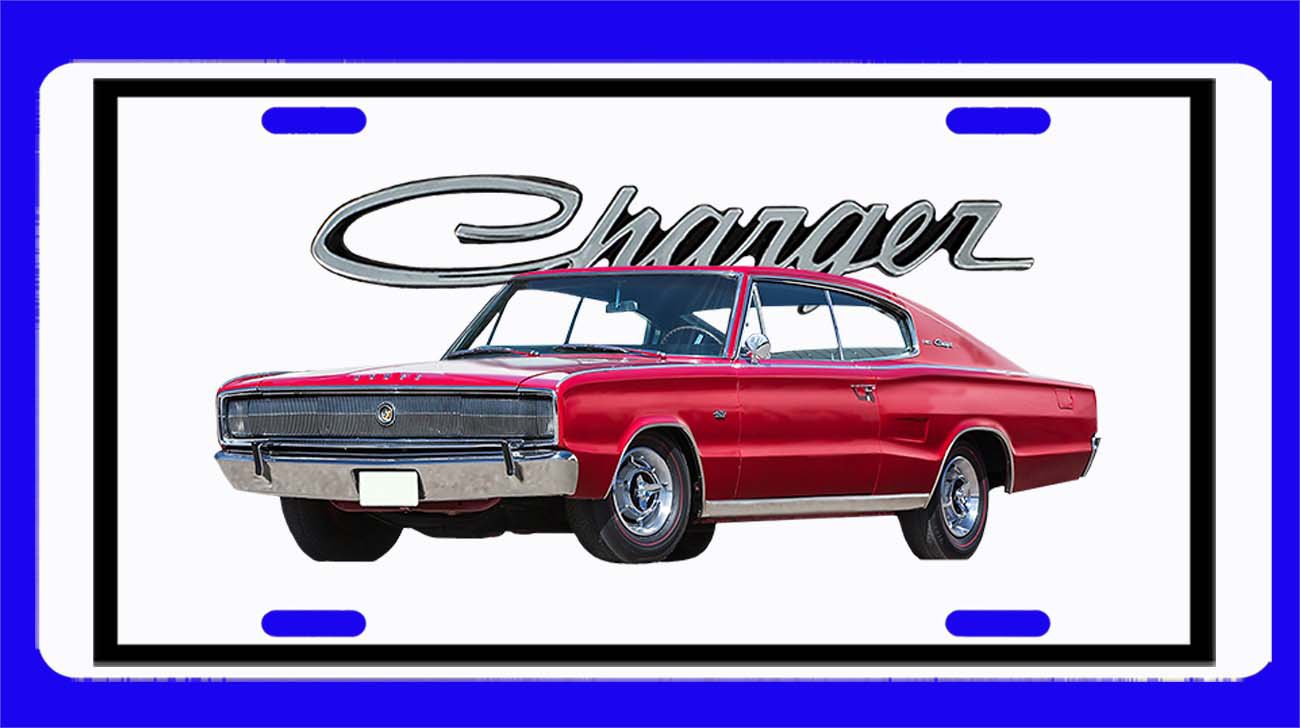 NEW 1966 Dodge Charger License Plate FREE SHIPPING!