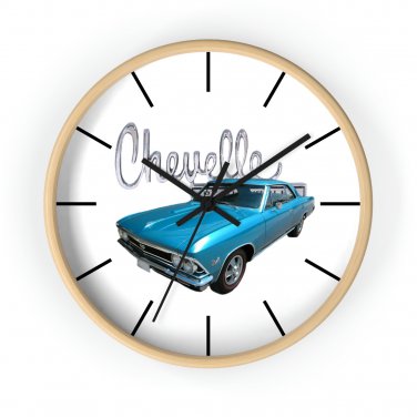 New 1966 Chevy Chevelle SS 10" Wall Clock, Free Shipping!