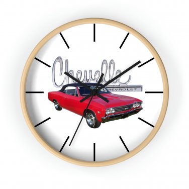 New 1966 Chevy Chevelle SS 10" Wall Clock, Free Shipping!