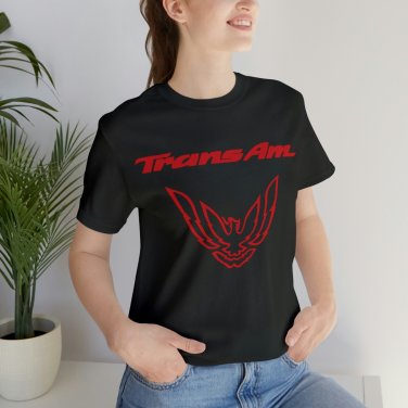 New Red Pontiac Firebird Trans AM Logo T-shirt  Free Shipping