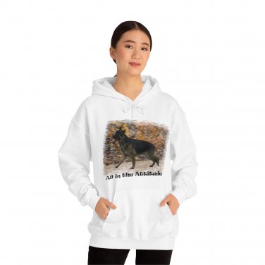 New German Shepherd in our fall attitude series Hoodie   Free Shipping!