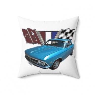 NEW 1966 Chevy Chevelle SS Spun Polyester Square Pillow, 3 sizes available