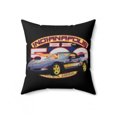 NEW 1998 Chevy Corvette Pace Car Spun Polyester Square Pillow, 3 sizes available