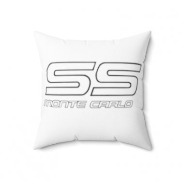 Chevy Monte SS Logo Spun Polyester Square Pillow 3 sizes available