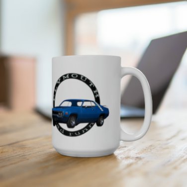 New 15 oz. 1971 Roadrunner mug