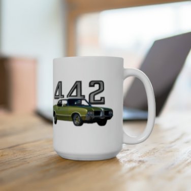 New 15 oz. 1971 Cutlass 442 mug