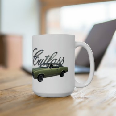 New 15 oz. 1971 Cutlass mug