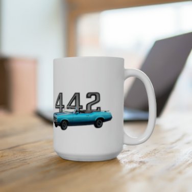 New 15 oz. 1972 Cutlass 442 mug