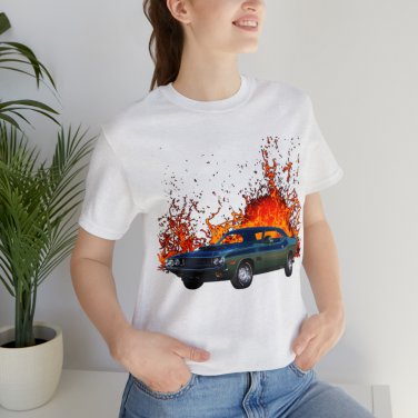 NEW 1970 Challenger TA in our lava series T-shirt   Free Shipping