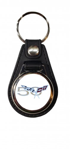 NEW 50th Anniversary Corvette logo keychains FREE SHIPPING!!