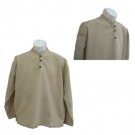 Sirisha Casual Cotton Shirt-3 Button, Tan, Lg
