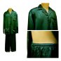 Sirisha Men's Classic Satin PJ's, G2, Green, Lg