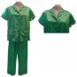 Sirisha Women's Satin Silk PJ's, SS/LP, Aqua, XXL