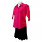 Sirisha Women's Silk Blouse, Hot Pink, XL