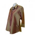 Sirisha Women's Silk Blouse, Gold Blend, Lg