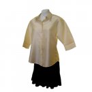 Sirisha Women's Silk Blouse, Ivory, Lg