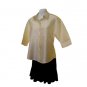 Sirisha Women's Silk Blouse, Ivory, XL