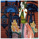 Vietnamese Modern Lacquer Painting, 16 x 16, 051