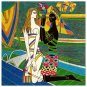 Vietnamese Modern Lacquer Painting, 16 x 16, 080