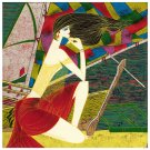Vietnamese Modern Lacquer Painting, 8 x 8, 076